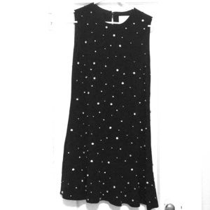 Kate spade crystal embellished black dress size 4